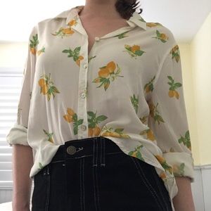 Lemon collared shirt